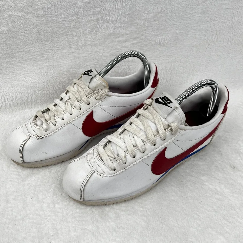 Nike Cortez Shoes Womens 7.5 Leather Lace Up Sneaker Classic Forrest Gump Tennis